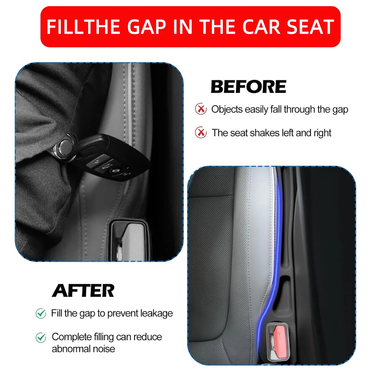 Car Seat Gap Filler & Organizer