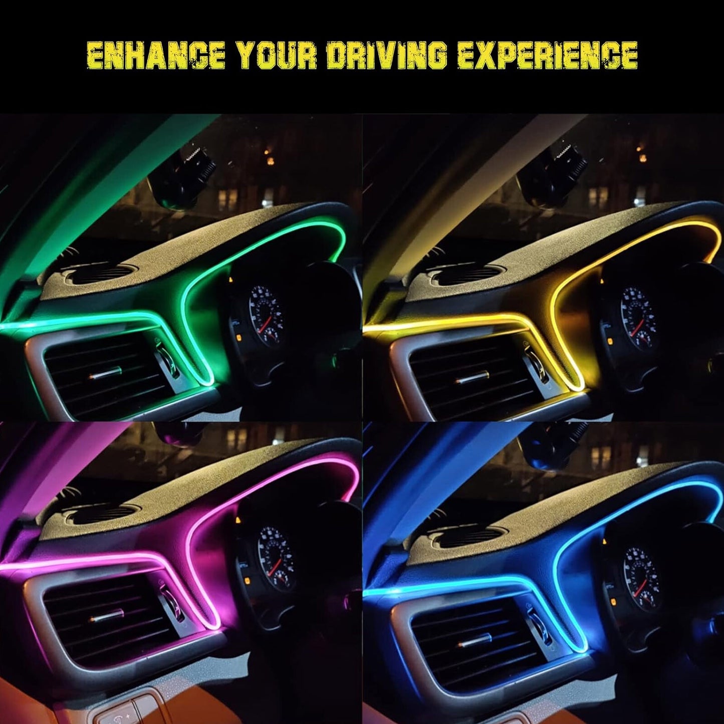 RGB LED Interior Ambient Light Strip Kit