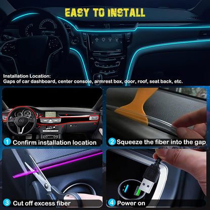 RGB LED Interior Ambient Light Strip Kit